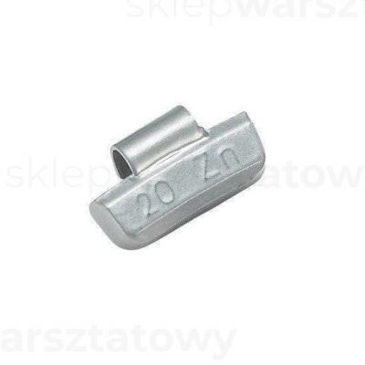 Ciężarek nabijany cynkowy na felgi aluminiowe 20g NG (100szt./op.) (NGALZ-20)