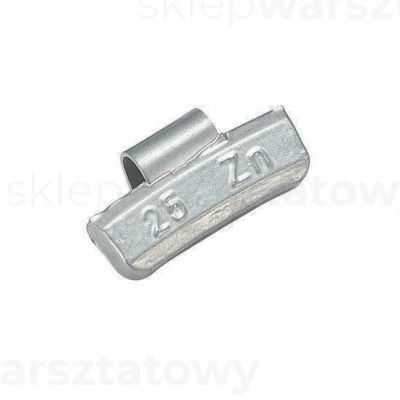 Ciężarek nabijany cynkowy na felgi aluminiowe 25g NG (100szt./op.) (NGALZ-25)