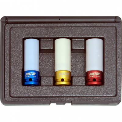 Zestaw 3 nasadek w osłonie 1/2" 17 19 21mm (RAYA-AS-086)