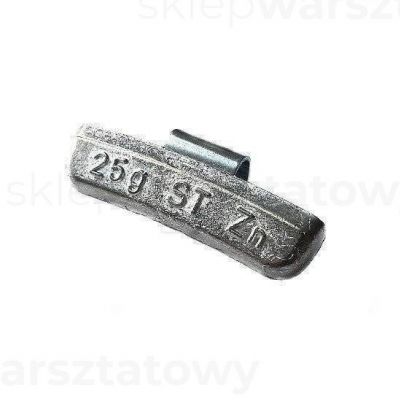Ciężarek nabijany cynkowy na felgi aluminiowe 25g IT (100szt./op.) (3090755)