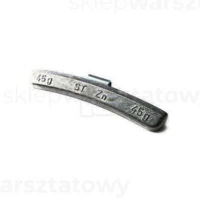 Ciężarek nabijany cynkowy na felgi aluminiowe 45g IT (50szt./op.) (3090759)