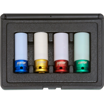 Zestaw 4 nasadek 1/2'' w osłonie (RAYA-AS-107)