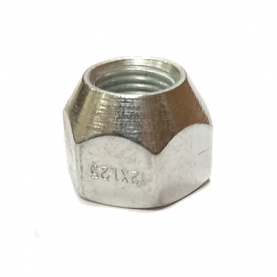 Nakrętka przelotowa M12x1.25x15 (klucz 21mm) stożek (NNC-1326)