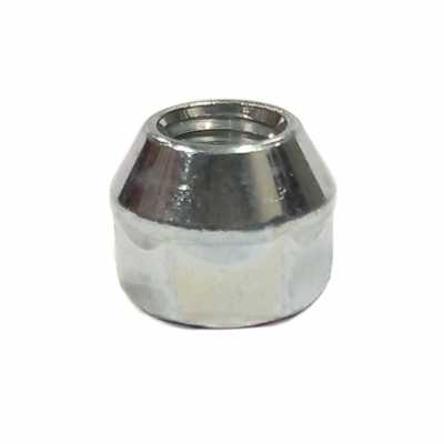 Nakrętka przelotowa M12x1.50x17 klucz 19mm stożek (D60)