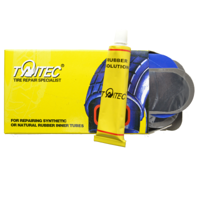 Zestaw łatek do dętek plus klej 40x72 mm (TAT-V-03)