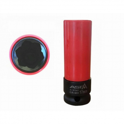 Nasadka udarowa 1/2" do śrub zabezpieczających Mercedes (TECHAWSM17)