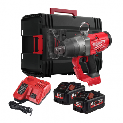 Klucz udarowy akumulatorowy MILWAUKEE 1" zestaw (TTI-M18ONEFHIWF1-802X)