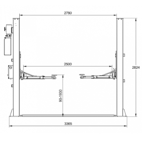 Podnośnik 2 kolumnowy PRO 40-2DES (SHG-PRO40-2DES)
