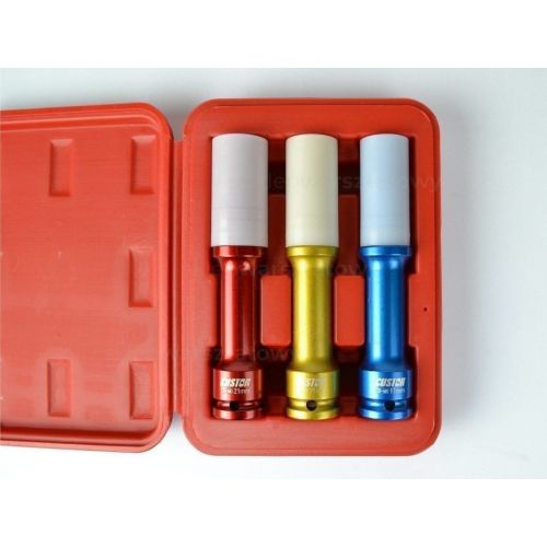 Zestaw 3 nasadek długich 1/2" w osłonie (RAYA-AS-042B)