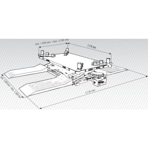 Podnośnik płytowy PL 300N, 3000 kg (INPL300N)