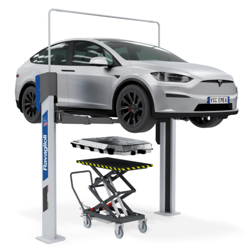 Podnośnik dwukolumnowy Ravaglioli KPX 35 EV do samochodów elektrycznych (RAV.KPX35.199393)