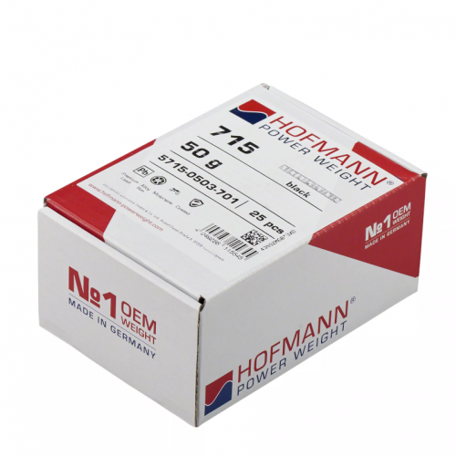 Ciężarek klejony motocyklowy czarny 7x5g+6x2.5g (5715-0503-701)