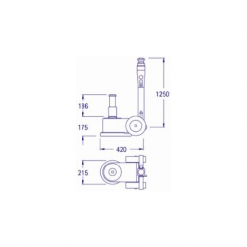Podnośnik pneumatyczno-hydrauliczny Pasquin P 152C (PAP152C)