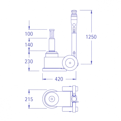Podnośnik hydrauliczny Pasquin P 250C (PAP250C)