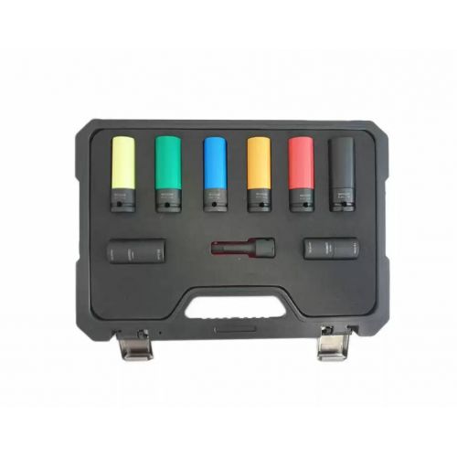 Zestaw nasadek udarowych Tesla, Ford (x2), Kia, Hyundai, Mercedes + adapter (W-WT3247)